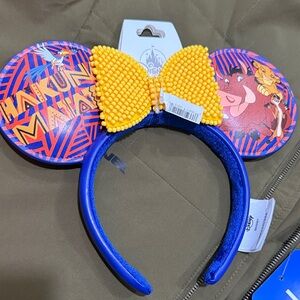 Disney Lion King Hakuna Matata Ear Headband in Blue & Yellow